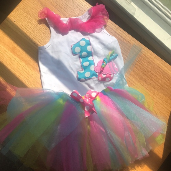 Other - First Birthday outfit w/Tutu